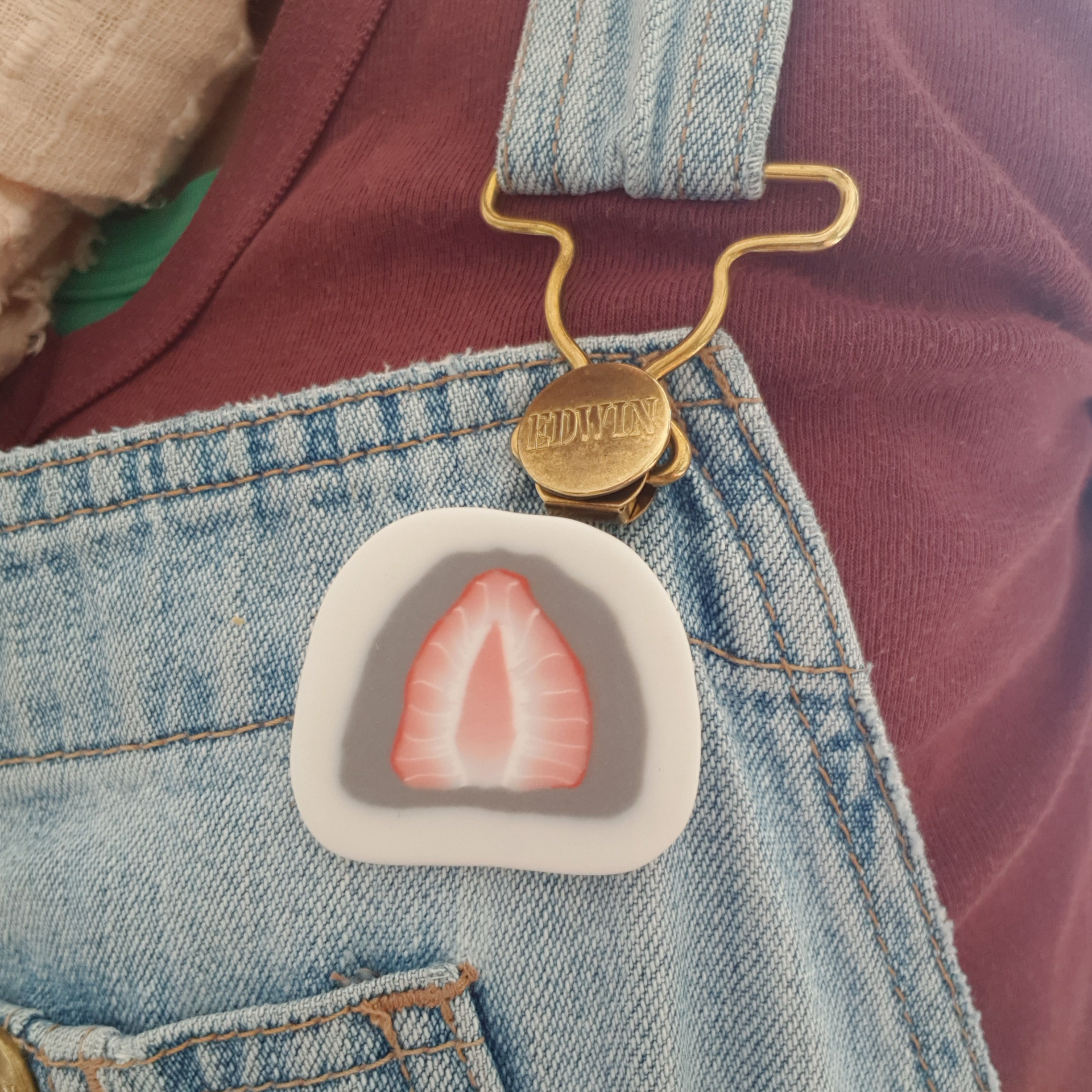 Broche gâteau japonais (Ichigo daifuku)