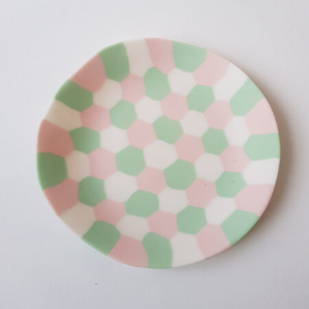 écaille de tortue vert foncé noir porcelaine assiette