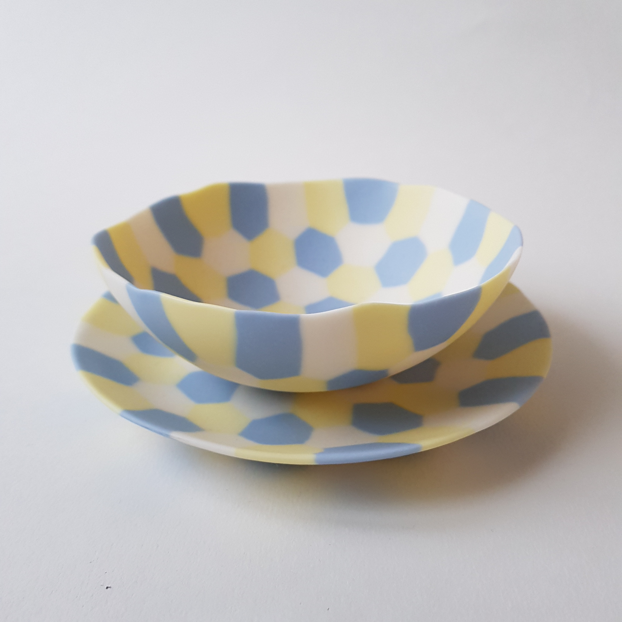 écaille de tortue vert foncé noir porcelaine assiette