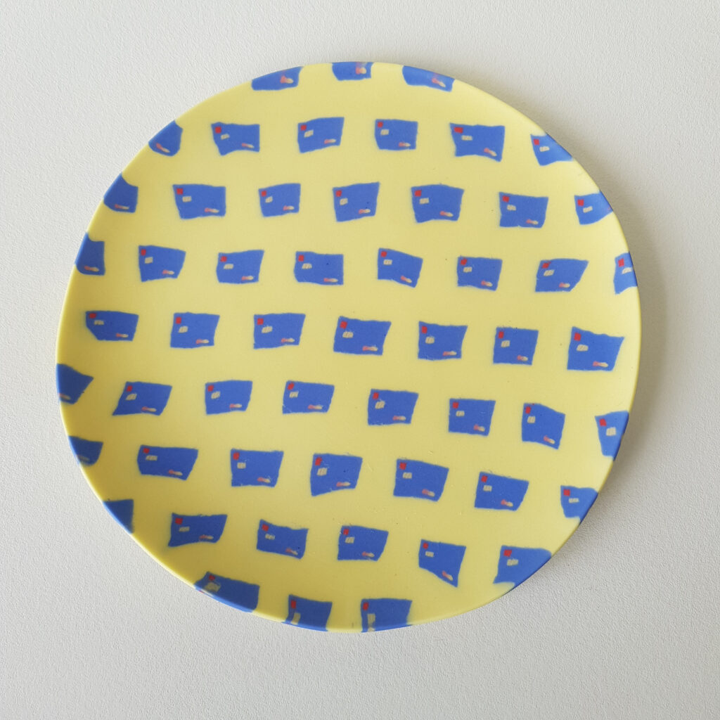 Assiette Carte bleue