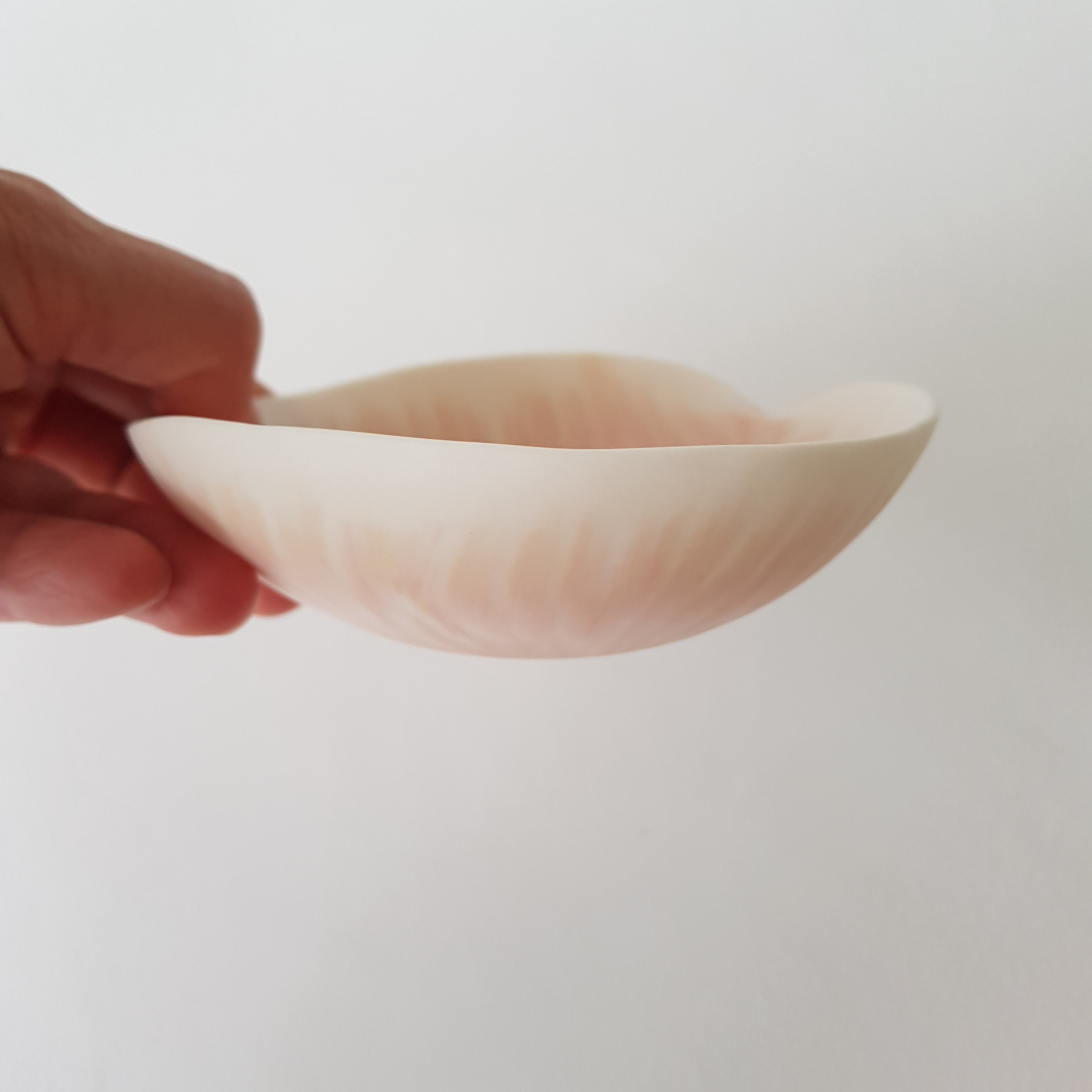 Coupelle Murmure d'eau, rose pastel, orange