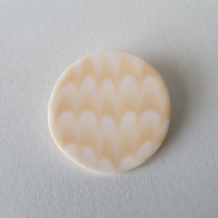 Broche Plume de caille, Orange