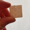 Boucles d'oreilles, Crochet, Carrés, Asanoha, blanc – Image 3