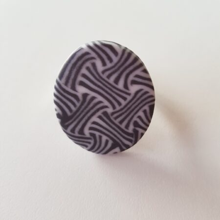 Bague ovale, Fillet, noir